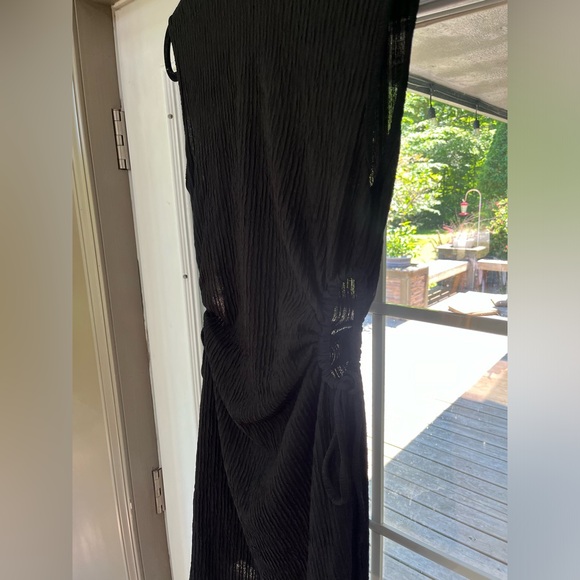 NWOT Gorglitter Cut Out Ruched Drawstring Mini Dress - Picture 4 of 13